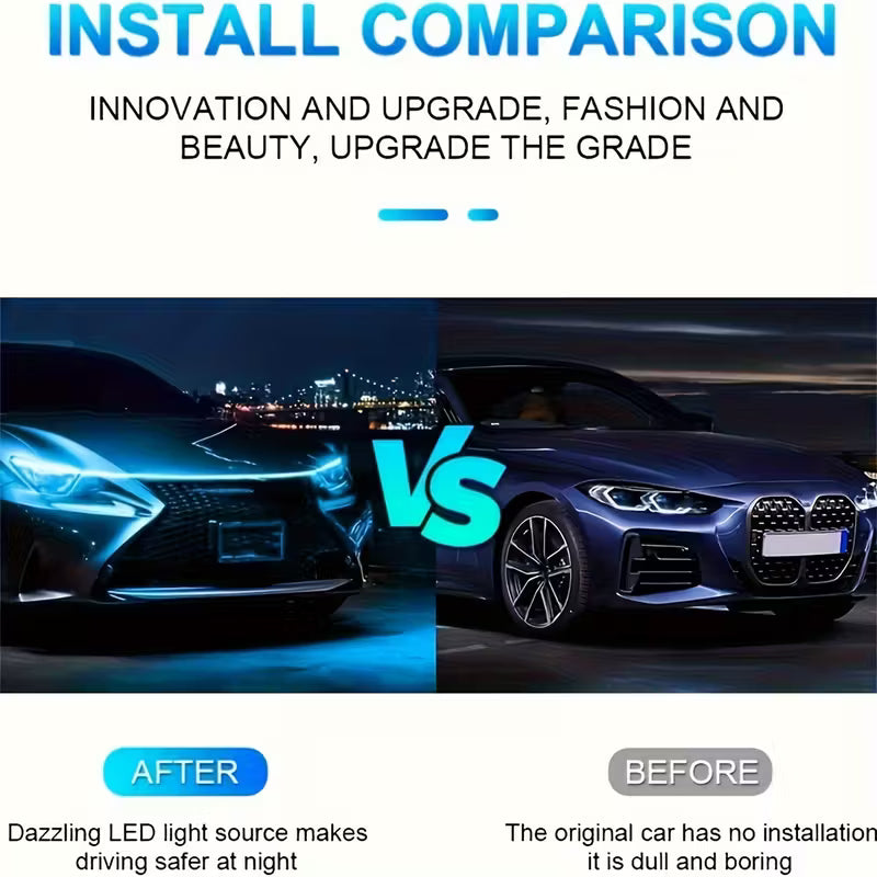 4-Color Hood LED Strip for Cars | AutoLuma™